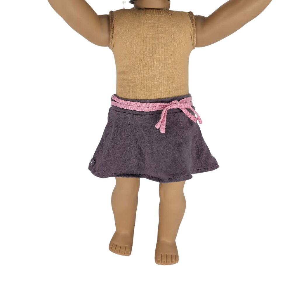 American Girl True Spirit Retired Gray Grey Flared Mini Skirt of 18" Dolls - EUC